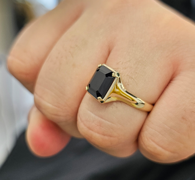 טבעת The Bold Onyx