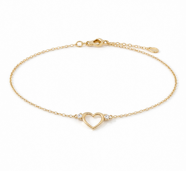 צמיד Whisper Heart עם יהלומים